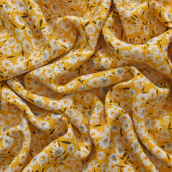 Taillen-Culottes mit Smok-Detail und Blumenmuster, Einheitsgröße, gelb image number 5