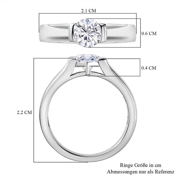 Moissanit Ring - 0,73 ct. image number 5