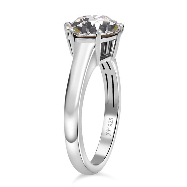 J Francis gefertigt mit SWAROVSKI Weißer Swarovski Kristall Ring, 925 Silber rhodiniert image number 7