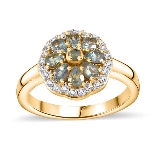 Alexandrit  und Moissanit Ring - 1,08 ct. image number 4