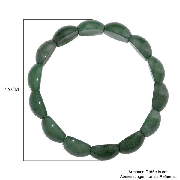 Gr&uuml;ner Aventurin Armband Flexibel, ca. 200.00 ct image number 5