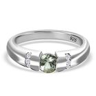 Grüner Tansanit und Zirkon-Ring - 0,73 ct. image number 0