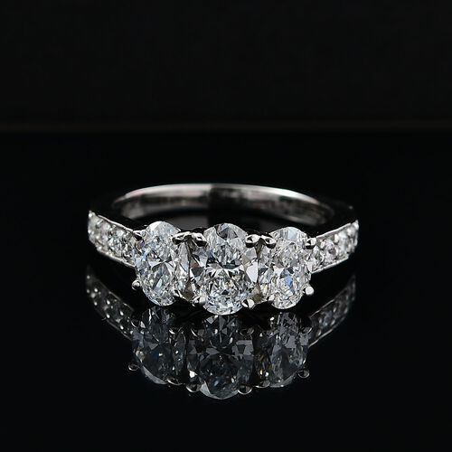 LUXURIANT DIAMOND- SGL zertifizierter VS-EF Labor Diamant Ring in 950 Platin - 2,05 ct. image number 4