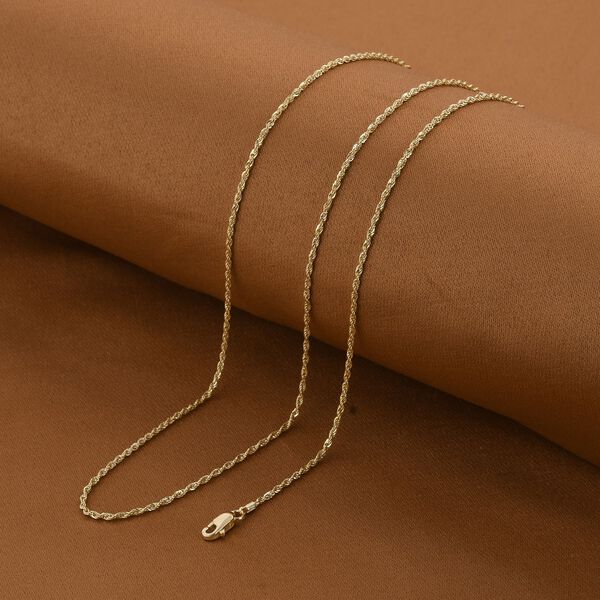 ILIANA - Diamantschliff Kordelkette, ca. 50 cm, 750 Gold image number 3