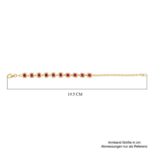Afrikanisches Rubin-Armband, 19cm - 4,19 ct. image number 5