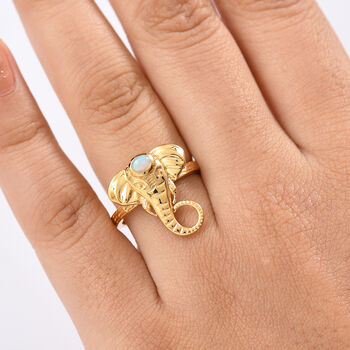 D'Joy AA nat&uuml;rlicher, &auml;thiopischer Welo Opal Ring - 0,12 ct.