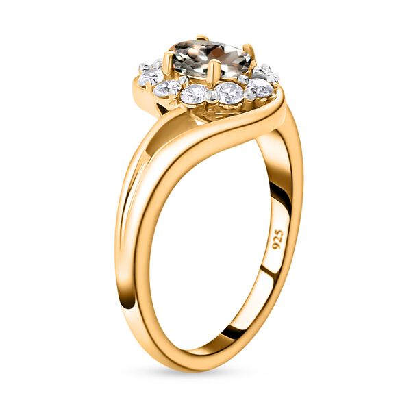 AAA Turkizit und weißer Zirkon-Ring - 0,96 ct. image number 6