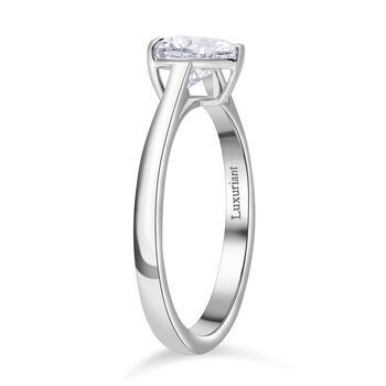 LUXURIANT SGL zertifizierter VS-EF Labor Herz Diamant Ring in 950 Platin - 1 ct.