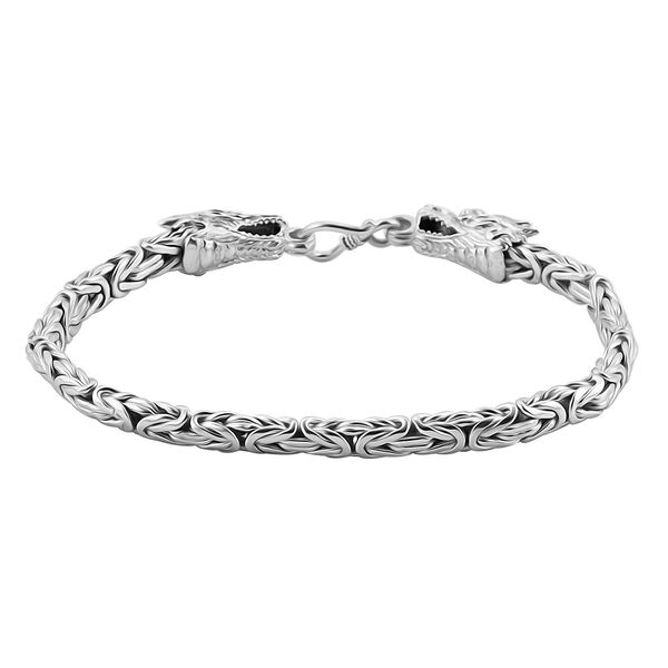 Royal Bali Kollektion - Drachenkopf Armband in 925 Silber image number 3