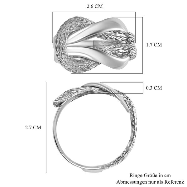 D'Joy 925 Silber Ring (Größe 16.00) ca. 6,71g image number 5
