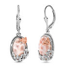 D’joy AA, Natürlicher Champagner Zirkon Ohrringe 925 Silber ca. 8,17 ct.