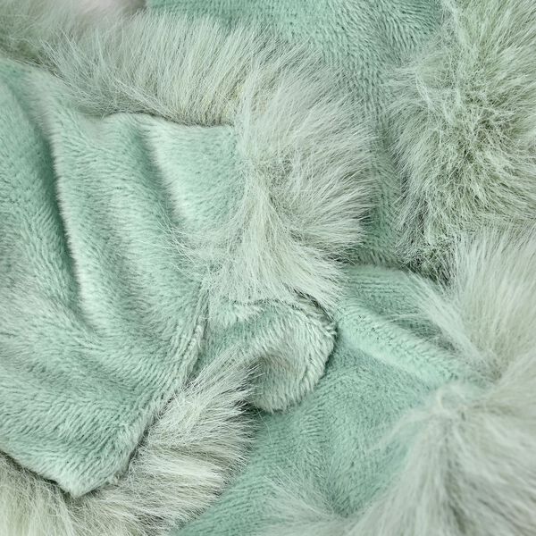 Damen Schal aus Kunstfell mit Magneten, Fruchtgr&uuml;n image number 4