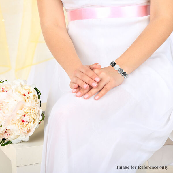 Mehrfarbig emailliert Armband ca. 16.5 cm in Silber tone image number 2