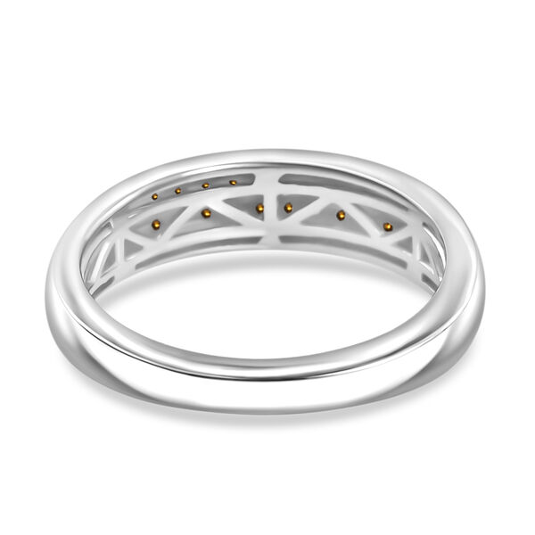 D'Joy Roter Diamant Ring 925 Silber rhodiniert (Größe 17.00) ca. 0,10 ct image number 5