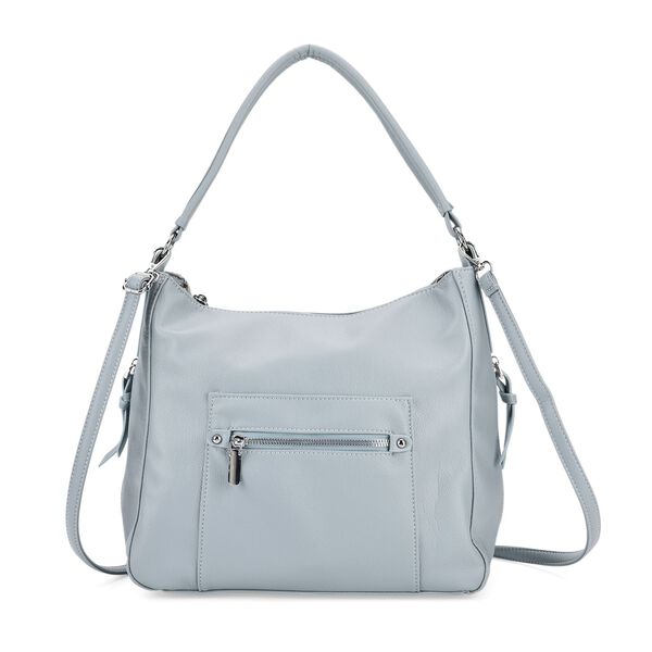 Crossbody-Tasche mit mehreren Rei&szlig;verschlusstaschen, 31x13x28 cm, Blau