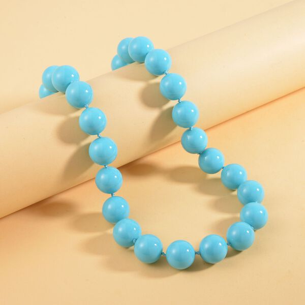 Sleeping Beauty T&uuml;rkis Muschelperle 50cm Halskette image number 2