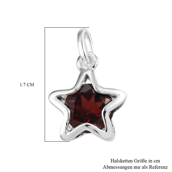 Roter Granat Stern-Anh&auml;nger, 925 Silber ca. 1,49 ct image number 6