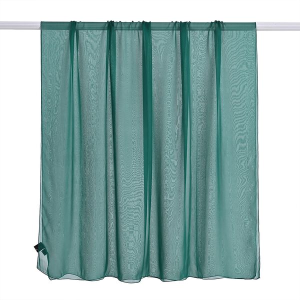 LA MAREY 2er-Set 110x180cm Seidenschal aus 100% Maulbeerseide mit Ohrringen, Dunkelgrün image number 7