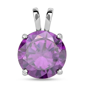 Lila Zirkonia Anh&auml;nger, 925 Silber rhodiniert ca. 5,00 ct