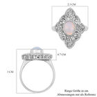 Royal Bali Kollektion - natürlicher, äthiopischer Opal-Ring, 925 Silber  ca. 1,17 ct image number 5