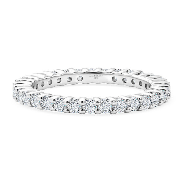 LUXURIANT DIAMOND - Lab Grown Diamant SI-GH Ring 925 Silber Rhodiniert (Gr&ouml;&szlig;e 19.00) ca. 1,02 ct