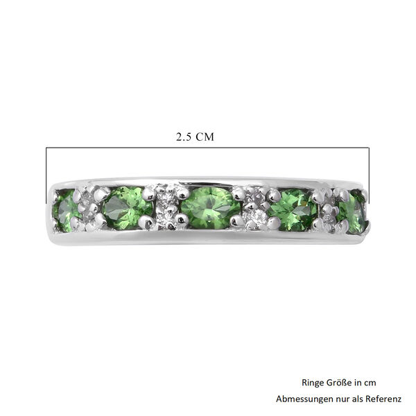 Tsavorite Granat und Zirkon Bandring - 0,90 ct. image number 5