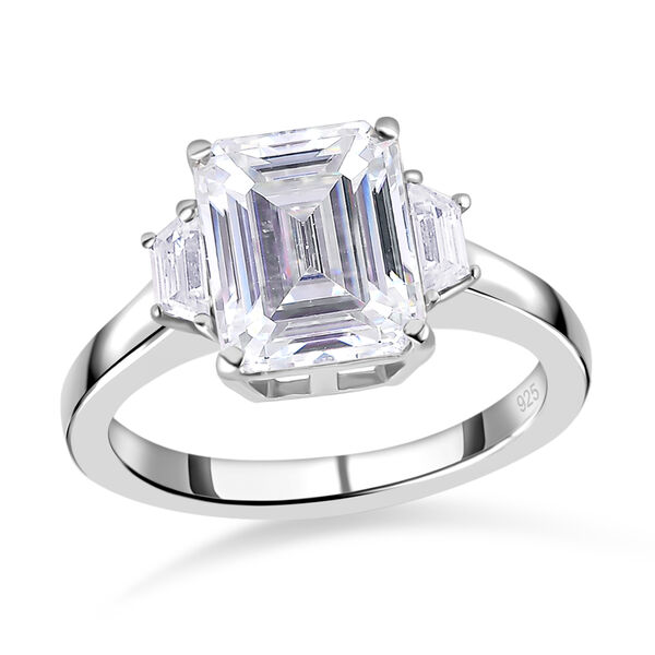 88 Facetten Moissanit-Ring, ca. 3,90 ct image number 4