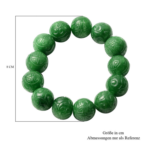 Grünes Jade-Armband, 17 cm - 498,75 ct. image number 3