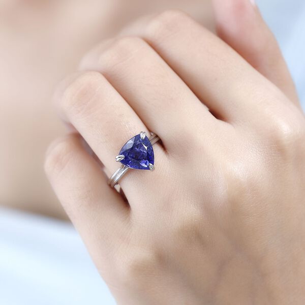 RHAPSODY AAAA Tansanit und VS EF Diamant Ring in 950 Platin - 4,88 ct. image number 3