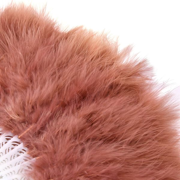 20iger Style Federf&auml;cher, wei&szlig; image number 3