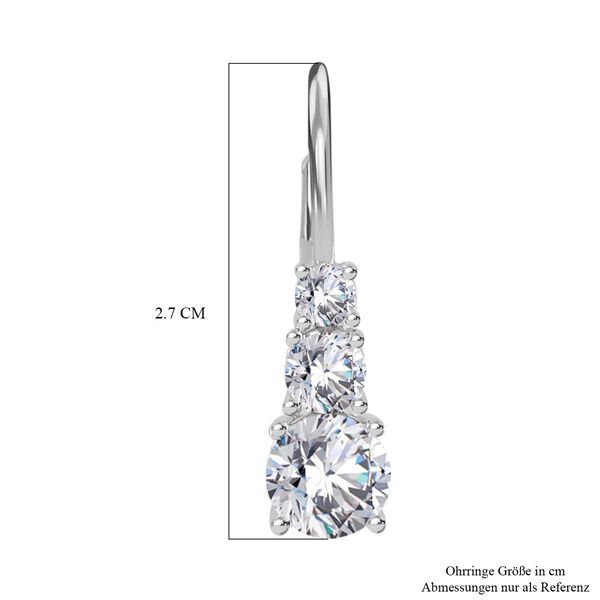 Moissanit Ohrringe - 2,19 ct. image number 6
