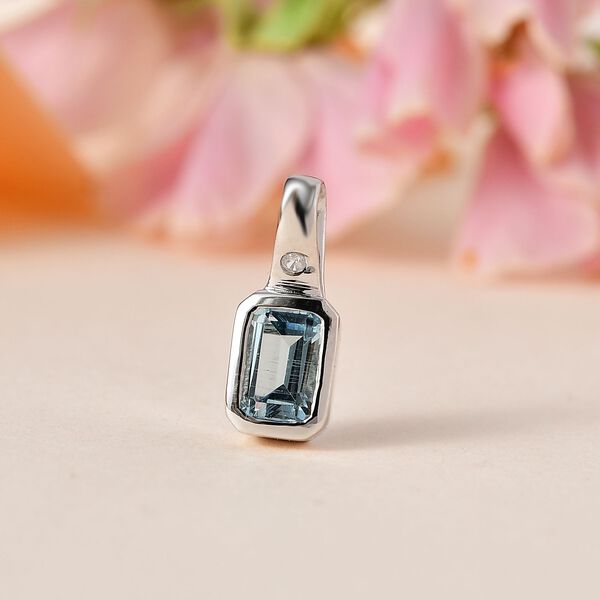 AAA Aquamarin Anhänger, ca. 0,56 ct. image number 2