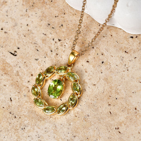 EVER TRUE AA Peridot Schmuckset ca. 50 cm ca. 2.78 ct image number 1