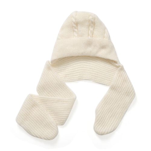 2-in-1 Mützen- und Schalset,Winddicht und Wärmend, Beige image number 0