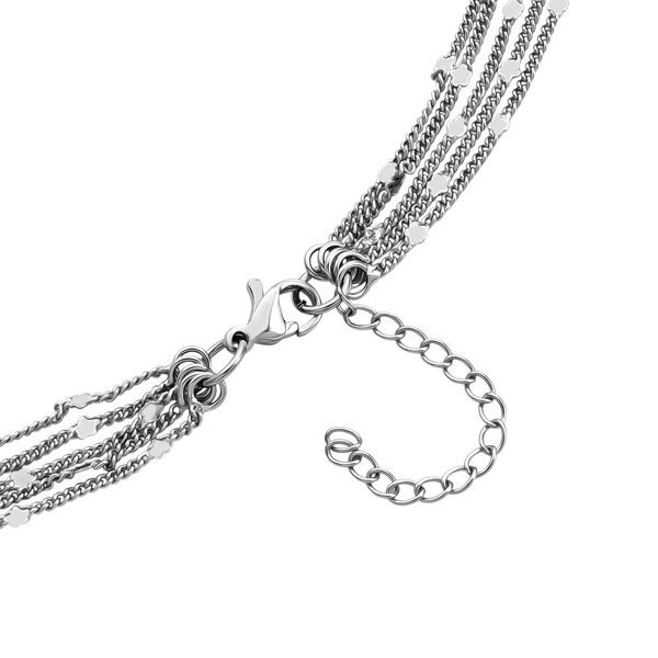 Nickelfreies Messing Halskette ca. 50 cm + 3.5 cm Extender, rhodiniert vergoldet, ca. 12,50g image number 4