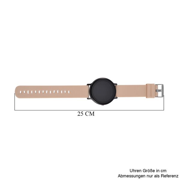 STRADA Hiwatch Plus Smartwatch - Schwarz-Goldenes Gehäuse mit Silikonarmband, Multisportmodi und Gesundheitsüberwachung, Bluetooth 5.0 image number 6