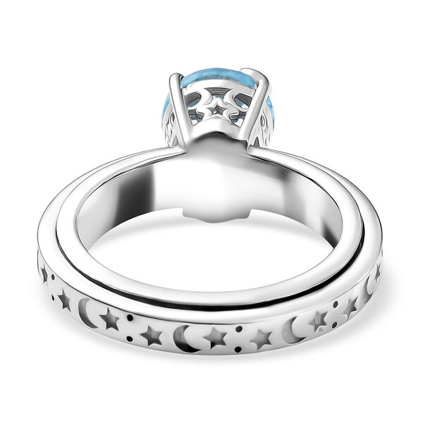 EverTrue AA himmelblauer Topas Spinning Ring - 2,35 ct. image number 6