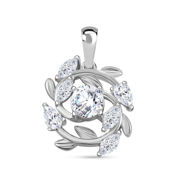 J Francis gefertigt mit SWAROVSKI- Swarovski Zirkonia Anhänger, 925 Silber rhodiniert image number 0