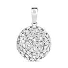 Weißer Diamant-Anhänger, 925 Silber platiniert ca. 0.50 ct image number 0