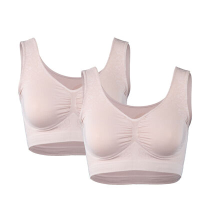 Vercella Vita: Made in Italy, 2er Pack Soft-BH, M Nude