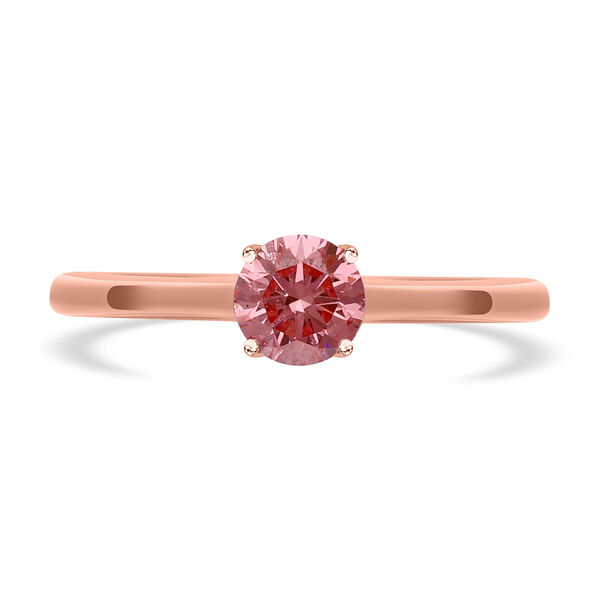 SGL zertifizierter VS Lab rosa Diamant-Ring - 0,50 ct. image number 0