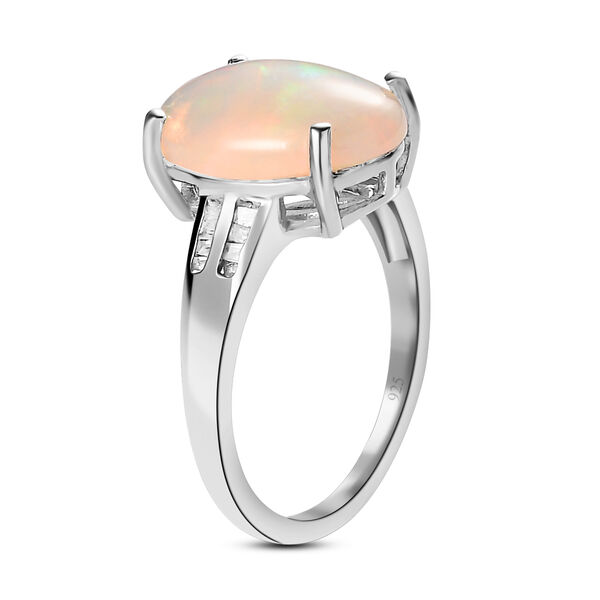 AAA nat&uuml;rlicher, &auml;thiopischer Welo Opal und Diamant-Ring - 3,46 ct. image number 5