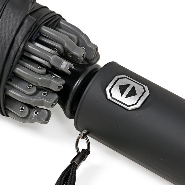 Aero-Alloy Rahmen Design – 22 Zoll LED 10K Reverse Falt-Regenschirm in Blau image number 7