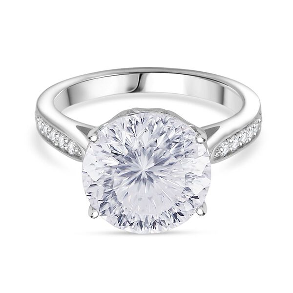 D'Joy Moissanit Ring 925 Silber rhodiniert (Größe 17.00) ca. 6,16 ct image number 0