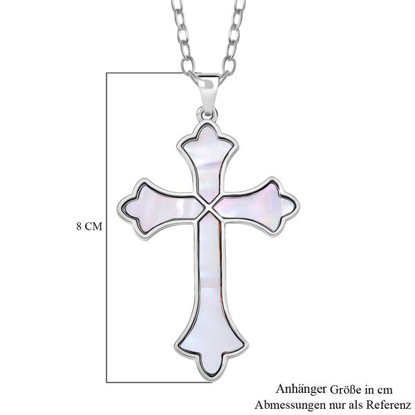 Kokosnuss-Muschel Kreuz Anh&auml;nger mit Kette image number 6