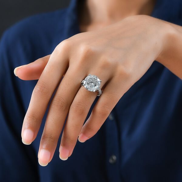 Moissanit Ring - 11,2 ct. image number 3