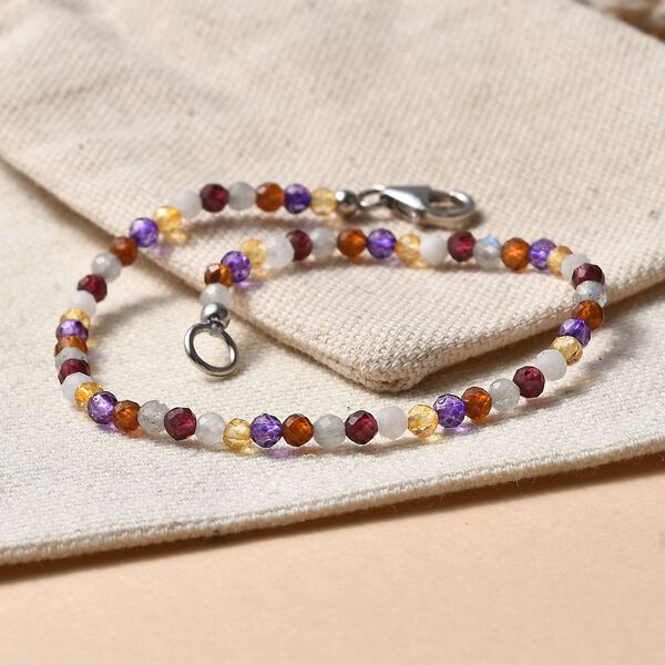 Multi-Edelstein 19cm Armband - 14 ct. image number 2