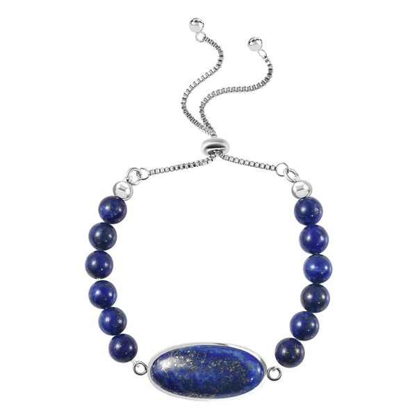 Flexibles Lapislazuli Bolo-Armband, 15-22 cm - 78 ct.