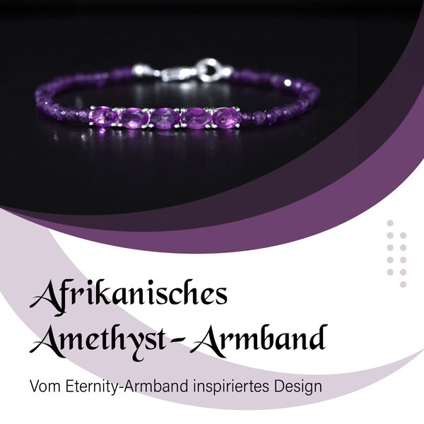 Eternity afrikanisches Amethyst-Armband image number 6