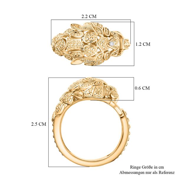 EverTrue Ring mit Zirkon-Akzenten in Goldton image number 6